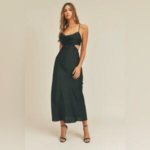 Mable Black Cutout Maxi Dress sz M